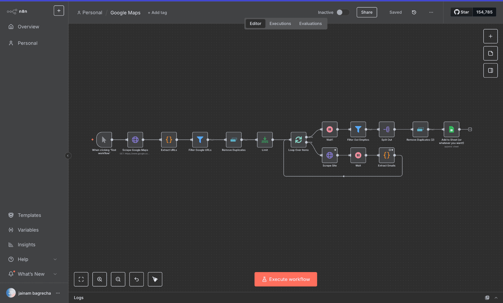 Google Maps Email Scraper